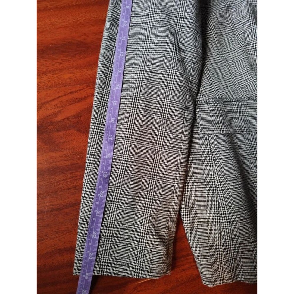 Loft women's black grey white blazer tailored jacket size 8 like new - Picture 16 of 16
